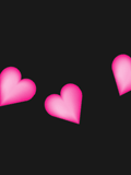 Gif animé coeurs en rond